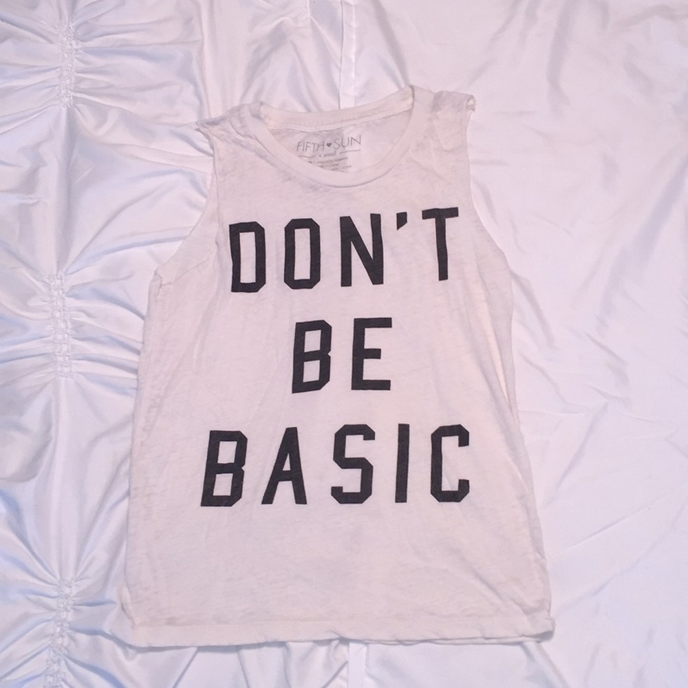 Dont be basic workout t shirt